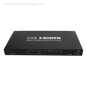 4K HDMI 4x8 Switcher & Splitter